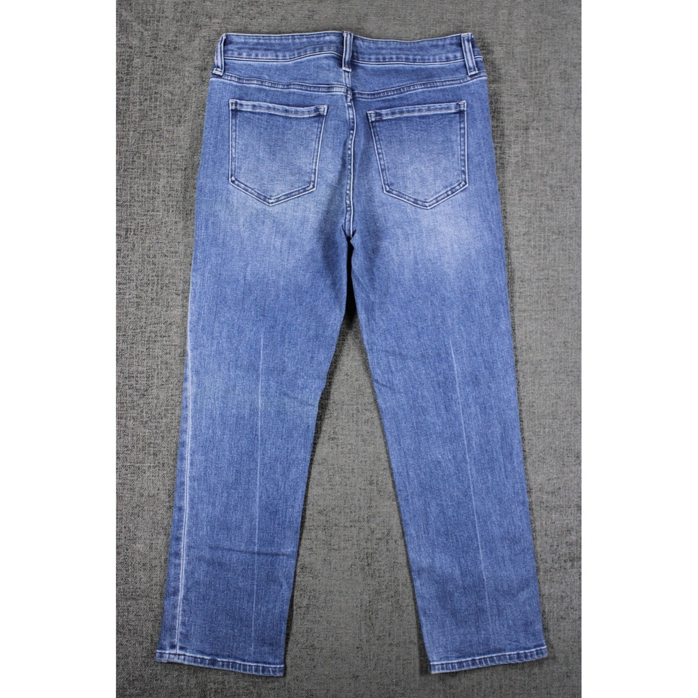 Quince Womens Straight Leg Jeans Medium Wash Blue Denim Size 29 Mid Rise - Picture 8 of 11